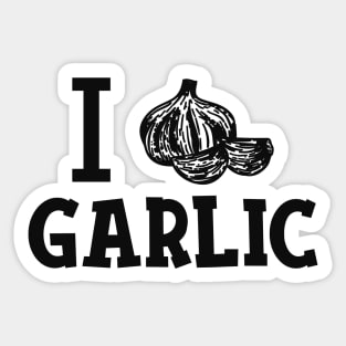 Garlic - I love garlic Sticker